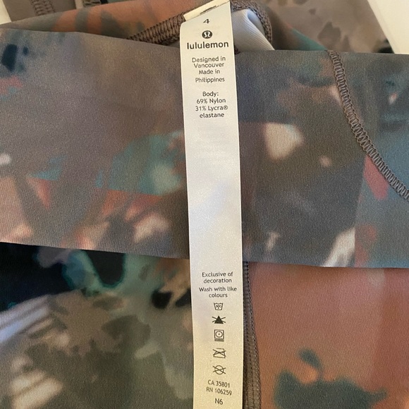 Lululemon print wunder under tights high waisted - Picture 4 of 7